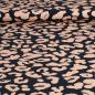 Preview: Dekostoff Canvas Leo Animalprint beige schwarz